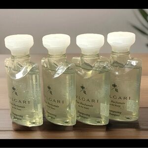 Bvlgari Eau Parfumée Au the Blanc white tea shampoo  1.3oz set of 4 Jan sale